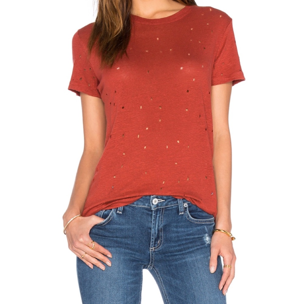 Iro Clay Shirt in Maroon Sz S